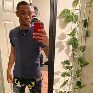 Blue Nike Graphic T-Shirt